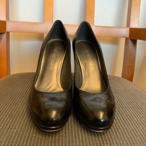 Stuart Weitzman black leather heels